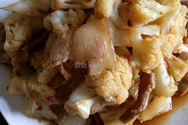 肉片炒花菜的做法图解12