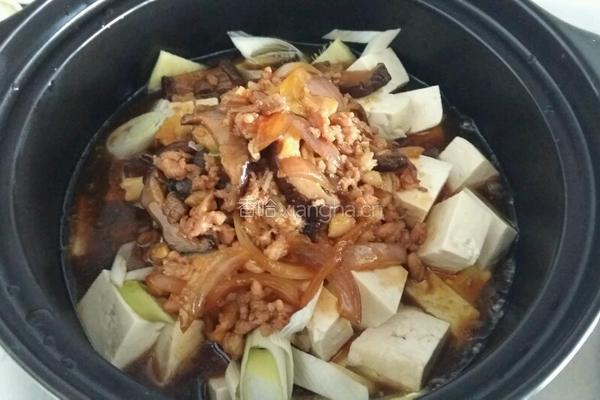 冬菇肉末豆腐的做法图解5