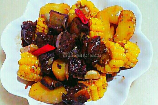 玉米土豆烧排骨的做法图解10