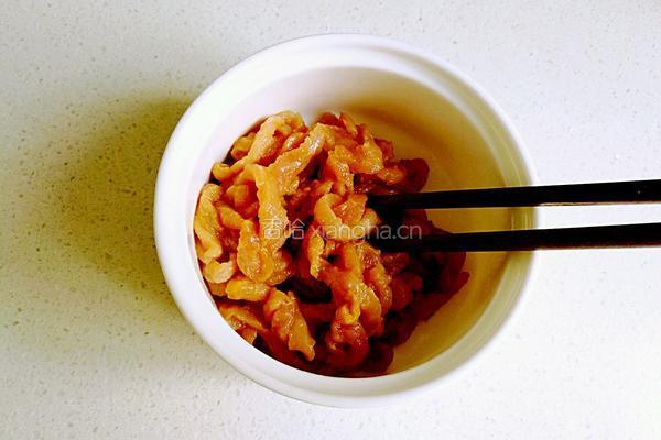 彩椒炒肉丝的做法图解4