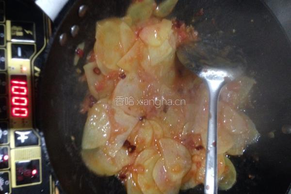 蕃茄炒洋芋的做法图解6