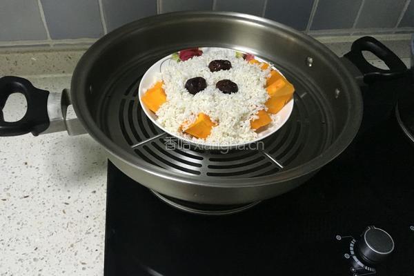 糯米蒸南瓜的做法图解4