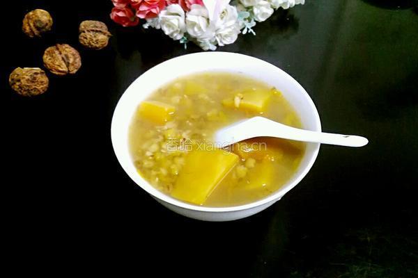 南瓜绿豆汤的做法图解7