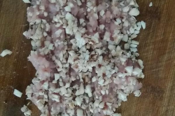 肉末香菇碧玉盏的做法图解4