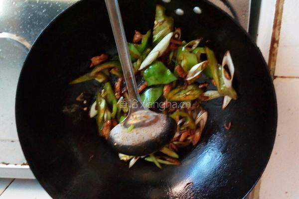 辣椒炒豆腐皮的做法图解5