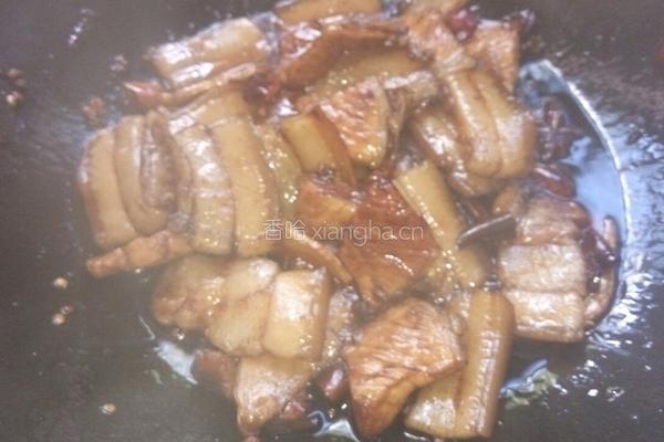 猪肉烧花菜的做法图解4