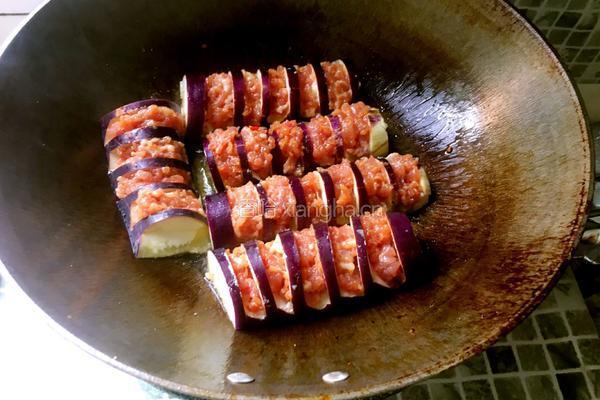 茄子酿肉的做法图解11