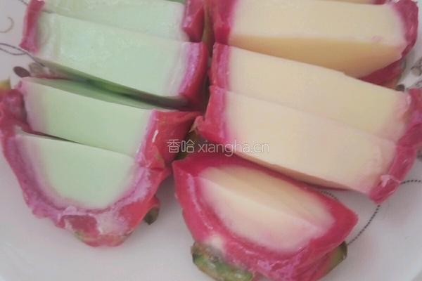 火龙果布丁的做法图解5