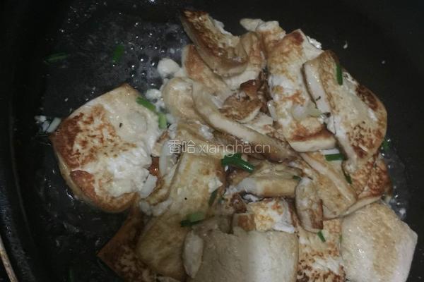 香葱煎豆腐的做法图解5