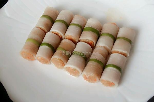 水晶鸡肉卷的做法图解4