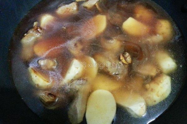 芋艿炖鸭腿的做法图解6