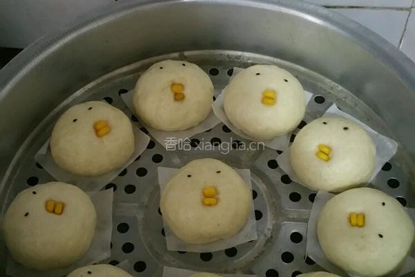 小黄鸡奶黄包的做法图解6