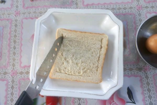快手早餐吐司蛋（微波炉）的做法图解2