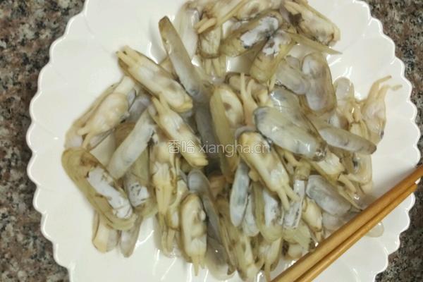 爆炒蛏子的做法图解3