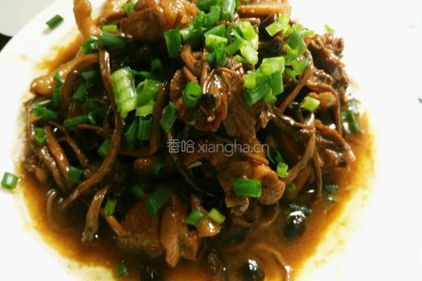 茶树菇焖鸡的做法图解9