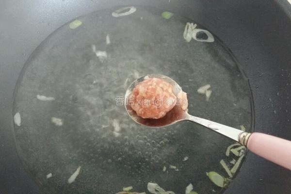 青菜肉丸豆腐汤的做法图解7
