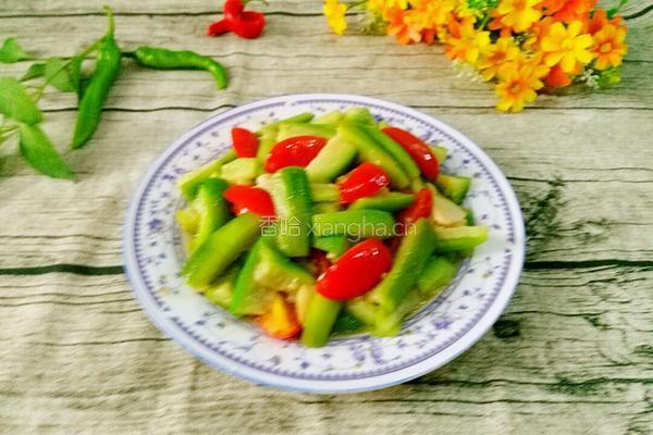  家常圣女果炒丝瓜的做法图解10