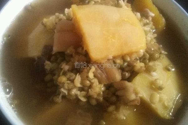 绿豆南瓜汤的做法图解4