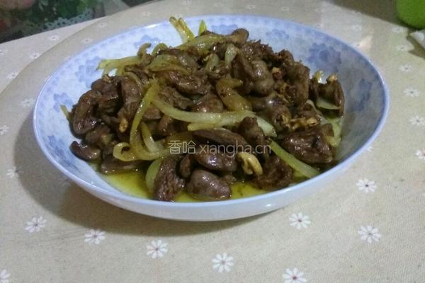 爆炒鸡心