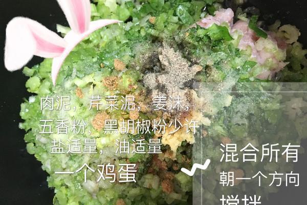 芹菜肉馅煎饺的做法图解4