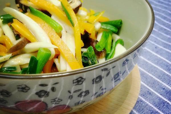 素炒双菇胡萝卜的做法图解4