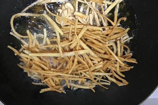 丝瓜炒茶撒的做法图解4