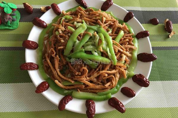 丝瓜炒茶撒的做法图解7