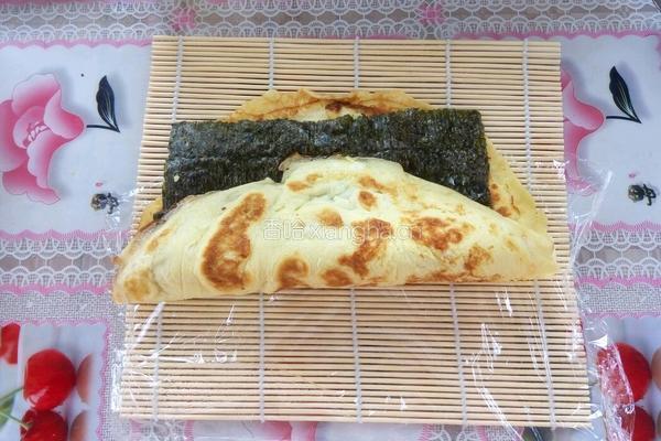 鸡蛋紫菜卷的做法图解8
