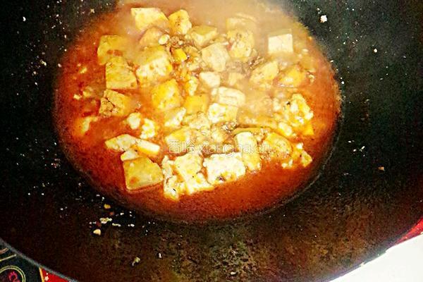 麻辣豆腐 的做法图解6