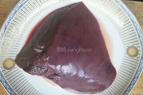 凉拌老肝的做法图解1