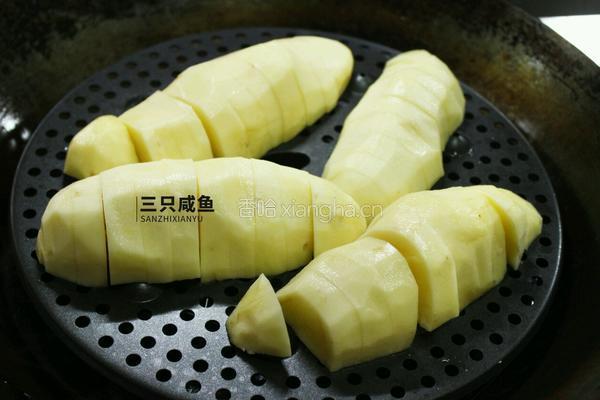苦瓜酿土豆泥的做法图解4