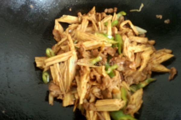 有机羊肉炒腐竹的做法图解9