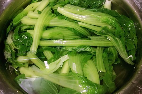 蒜蓉炒芥菜的做法图解3