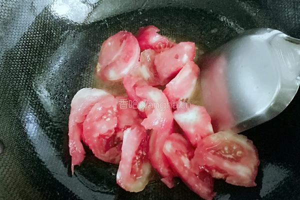 杏鲍菇西红柿鸡蛋面的做法图解5