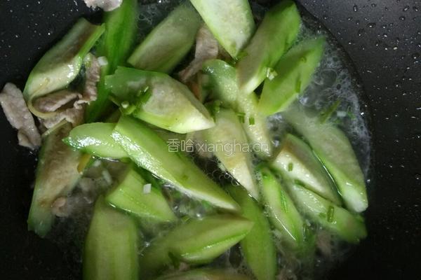 丝瓜炒肉丝的做法图解5