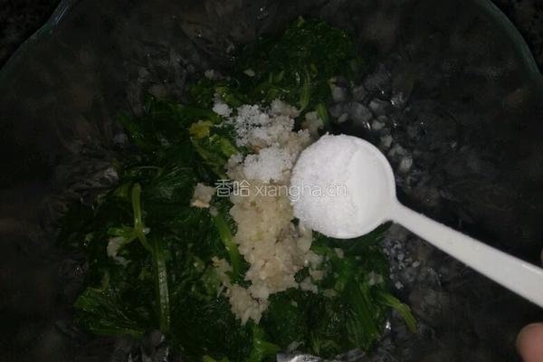 蒜蓉芹菜叶的做法图解4