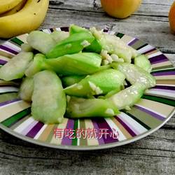 蒜茸炒丝瓜的做法[图]