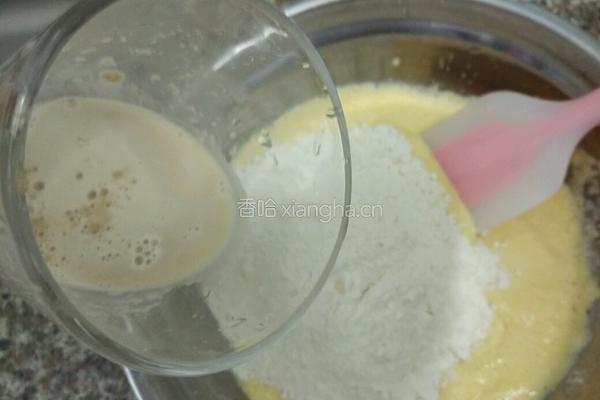鲜玉米汁发糕的做法图解3