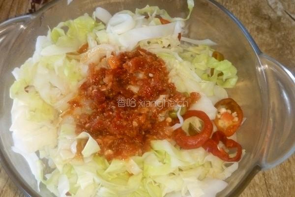 凉拌酸辣包菜的做法图解5