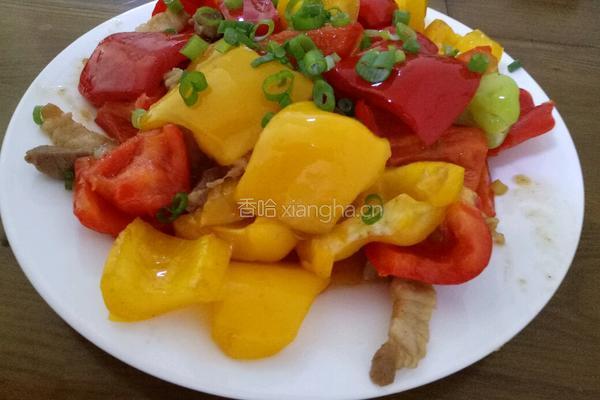 菜椒炒肉的做法图解6