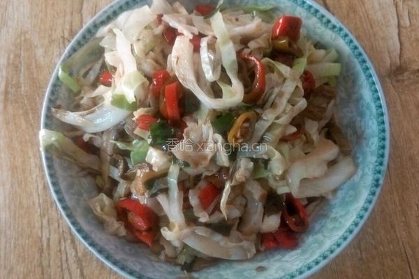 酱烧包菜的做法图解6