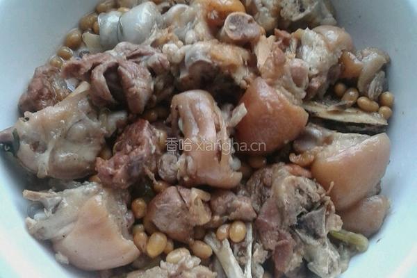 电压力锅黄豆焖猪脚的做法图解5