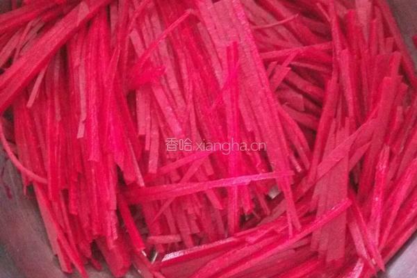 素炒紫菜头的做法图解1