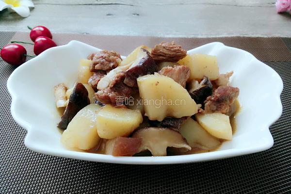 土豆香菇烧肉的做法图解10