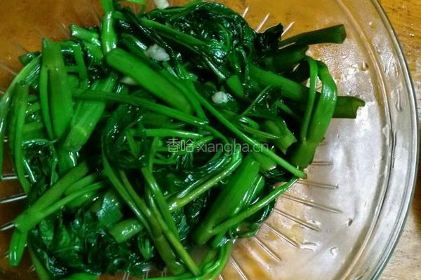 蒜蓉炒空心菜的做法图解5