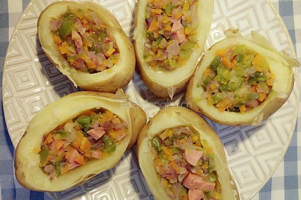 趣味蒸土豆的做法图解8
