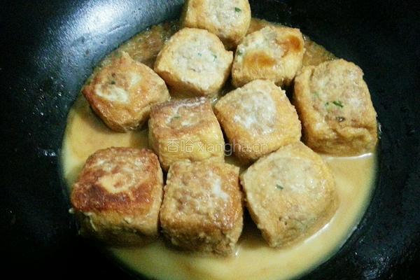 油豆腐塞肉的做法图解10