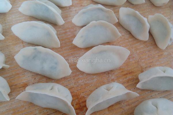 韭菜猪肉鸡蛋馅儿的饺子