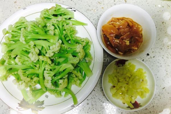 肉片炒菜花的做法图解6