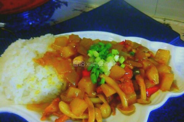 鸡肉咖喱饭的做法图解14